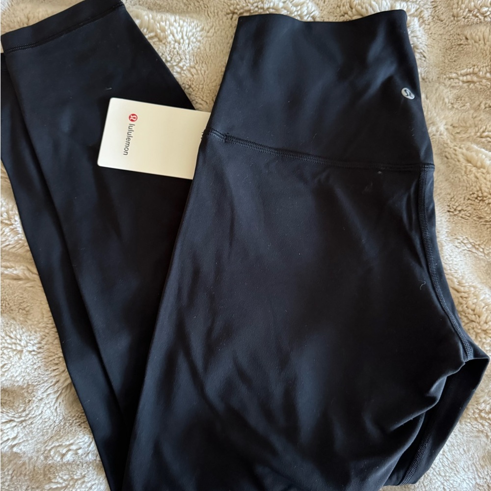 New with tags- Lululemon align leggings 25”. Black size 8
